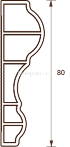 Молдинг барельефный 80