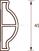 Планка барельефная 45
